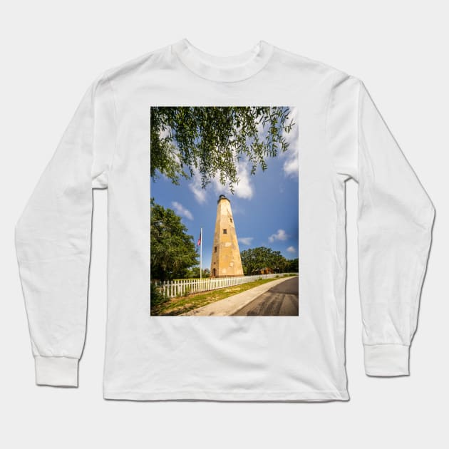 Old Baldy Lighthouse Long Sleeve T-Shirt by KensLensDesigns